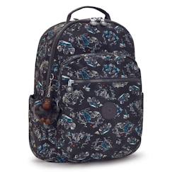 Sac à dos scolaire kipling seoul en tissu synthétique imprimé  - vertbaudet enfant