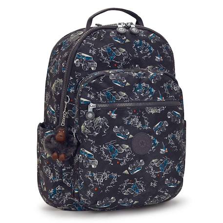 Garçon-Sac à dos scolaire kipling seoul en tissu synthétique imprimé