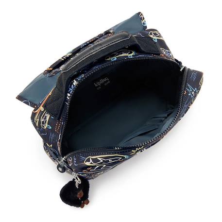Cartable maternelle garçon kipling codie s 30 cm - collection Noir / orange / bleu 3 - vertbaudet enfant 