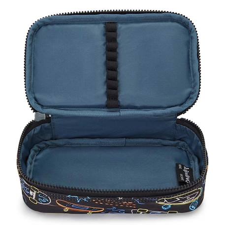 Trousse kipling tissu synthétique imprimé Noir / bleu / blanc 3 - vertbaudet enfant 
