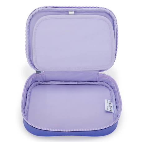 Trousse rectangulaire zippée 21 cm kipling – cosmic metallic version 1 Bleu / magenta / gris 3 - vertbaudet enfant 