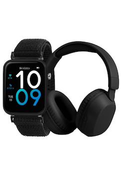 Jouet-Ensemble montre connectée et casque audio tikkers smart series 13 (bracelet en tissu à libération facile)