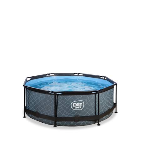 Piscine ø244x76cm avec pompe filtrante Gris 2 - vertbaudet enfant 