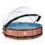 Piscine couverte wood ø360x76cm avec pompe filtrante Gris+Gris clair+Marron+Vert 14 - vertbaudet enfant 