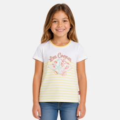 T-shirt manches courtes fille  - vertbaudet enfant