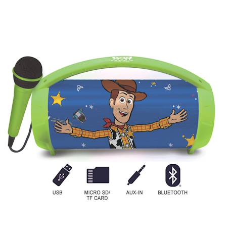 Enceinte bluetooth lumineuse avec micro toy story MULTICOLORE 2 - vertbaudet enfant 