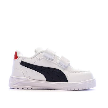 Baskets garçon shuffle downtown Blanc+Blanc white 1 - vertbaudet enfant 