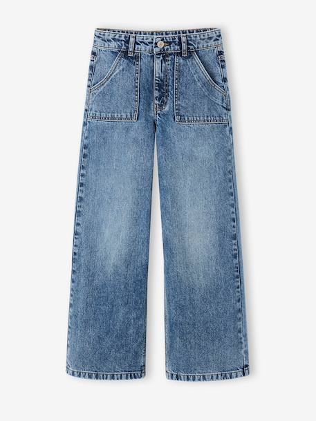 Fille-Jean large poches charpentier fille