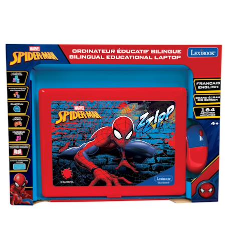 Ordinateur éducatif bilingue avec 164 activités au design spiderman (en/fr) MULTICOLORE 3 - vertbaudet enfant 