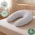 Pack coussin de maternité xxl - 2 housses (bleue & velours) + charlotte - grossesse et allaitement Bleu 3 - vertbaudet enfant 