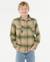 Chemise manches longues en flanelle count enfant Khaki rock 1 - vertbaudet enfant 