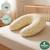 Pack coussin de maternité xxl - 2 housses (citron & velours) + charlotte - grossesse et allaitement Jaune 3 - vertbaudet enfant 