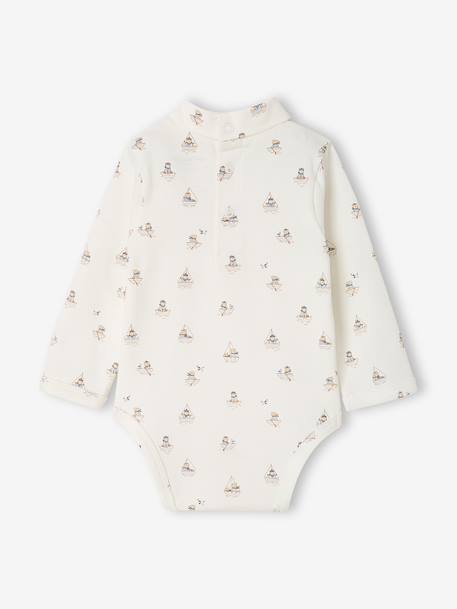 Lot de 2 bodies col roulé bébé garçon écru 4 - vertbaudet enfant 