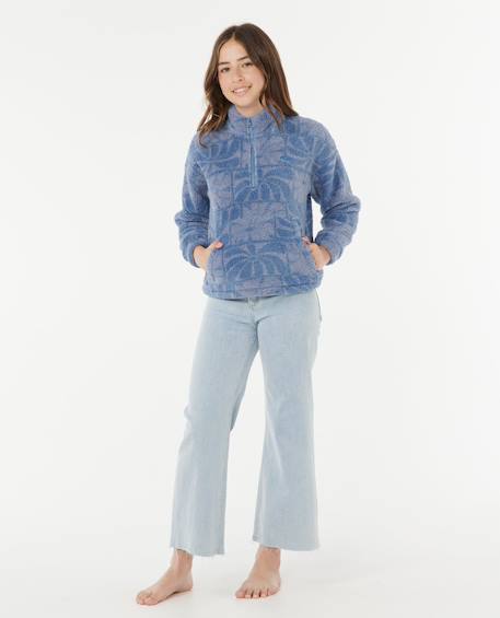 Polaire 1/4 zip artist of search oceanic filles Blue 4 - vertbaudet enfant 