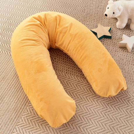 Pack coussin de maternité xxl - idéal grossesse, allaitement et pouf pour enfant Jaune 4 - vertbaudet enfant 
