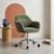 Chaise de bureau enfant à roulettes ajustable tissu chenille - stan kid Beige+Kaki 7 - vertbaudet enfant 