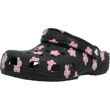 Tongs fille modèle classic flower clog Noir 4 - vertbaudet enfant 