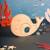 Jouet sensoriel puzzle en bois baleine Bleu 4 - vertbaudet enfant 
