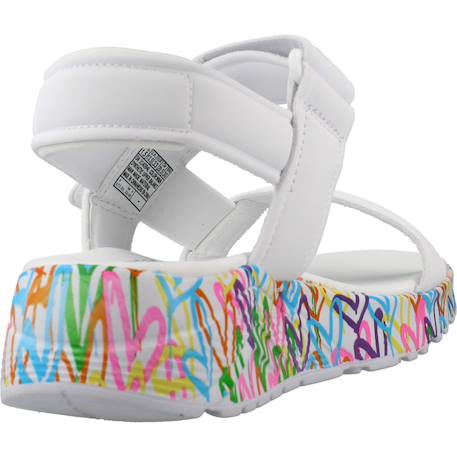 Sandales enfant fille Blanc wmn+Rose hpmt 3 - vertbaudet enfant 