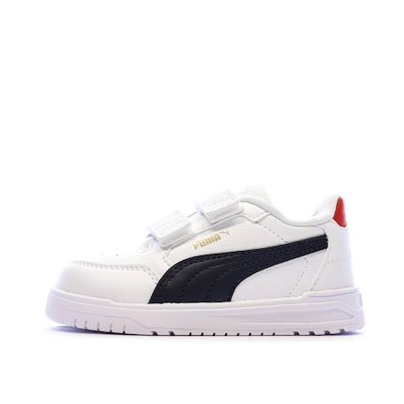 Baskets garçon shuffle downtown Blanc+Blanc white 2 - vertbaudet enfant 