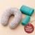Pack coussin de maternité xxl - 2 housses (bleue & velours) + charlotte - grossesse et allaitement Bleu 1 - vertbaudet enfant 