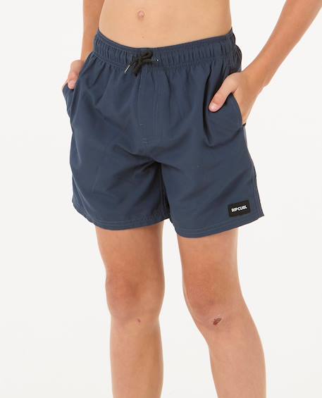 Short de bain volley offset enfant Navy 4 - vertbaudet enfant 