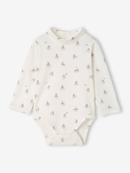 Lot de 2 bodies col roulé bébé garçon écru 2 - vertbaudet enfant 