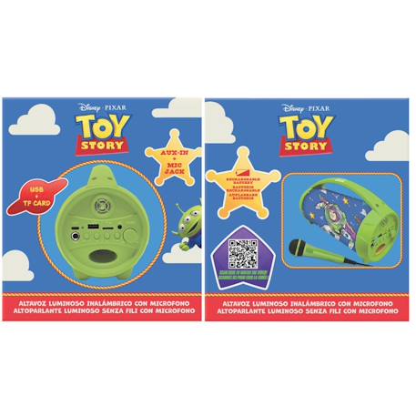 Enceinte bluetooth lumineuse avec micro toy story MULTICOLORE 4 - vertbaudet enfant 