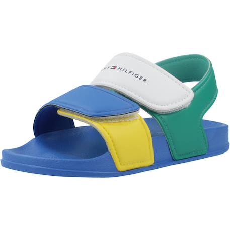 Tongs enfant garçon Bleu+Multicolore 10 - vertbaudet enfant 