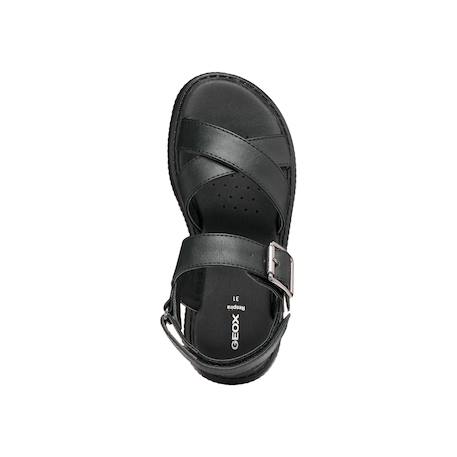 Sandales  à scratch Blanc+Noir 12 - vertbaudet enfant 