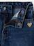 Jean fille large bas effiloché bleu foncé+denim bleached+gris+stone 3 - vertbaudet enfant 