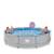 Piscine wood ø360x76cm avec pompe filtrante Gris clair+Vert 1 - vertbaudet enfant 