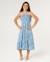 Robe tropical dawn maxi dress fille Washed blue 4 - vertbaudet enfant 