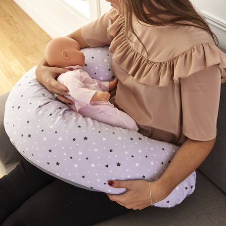 Pack coussin de maternité xxl - 2 housses : étoile & écru - grossesse, maternité et allaitement Beige 4 - vertbaudet enfant 