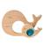 Jouet sensoriel puzzle en bois baleine Bleu 5 - vertbaudet enfant 