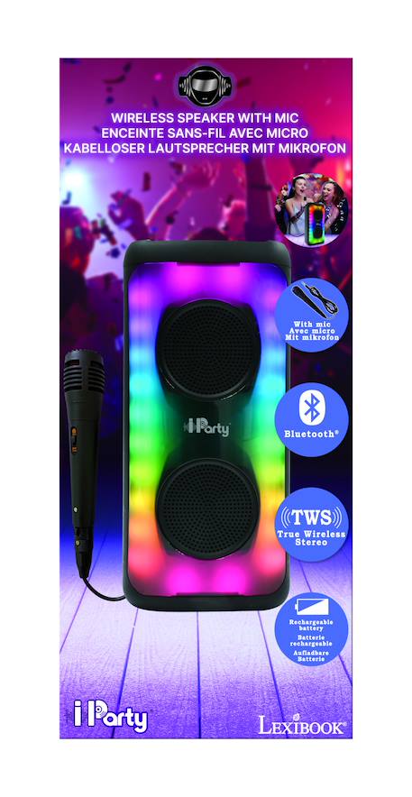 Enceinte grande taille bluetooth® lumineuse effet flammes multicolores avec micro MULTICOLORE 3 - vertbaudet enfant 