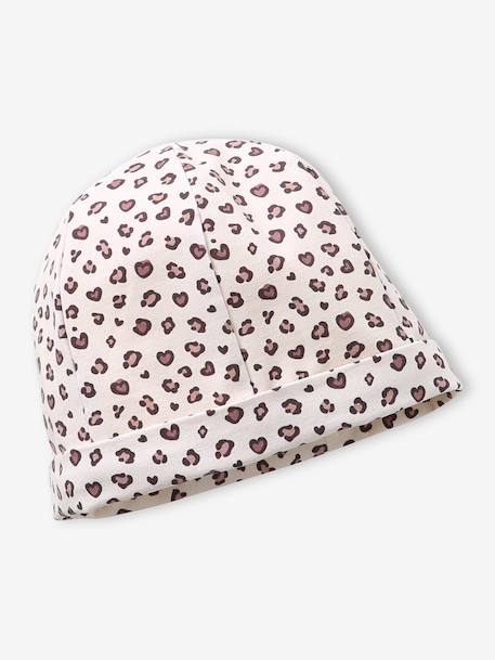 Ensemble fille bonnet et snood jersey beige 2 - vertbaudet enfant 
