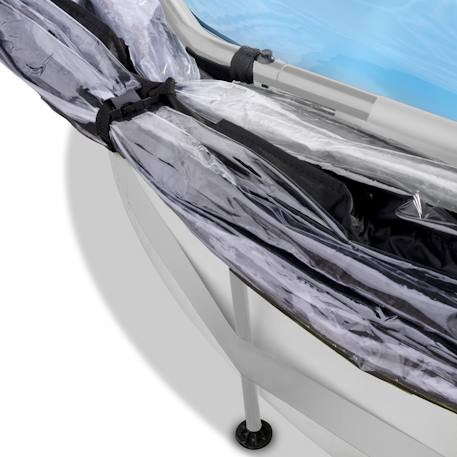 Piscine couverte wood ø360x76cm avec pompe filtrante Gris+Gris clair+Marron+Vert 11 - vertbaudet enfant 