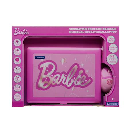 Ordinateur éducatif bilingue avec 164 activités barbie (en/fr) MULTICOLORE 3 - vertbaudet enfant 