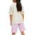 Ensemble fille t-shirt et short Blanc 2 - vertbaudet enfant 