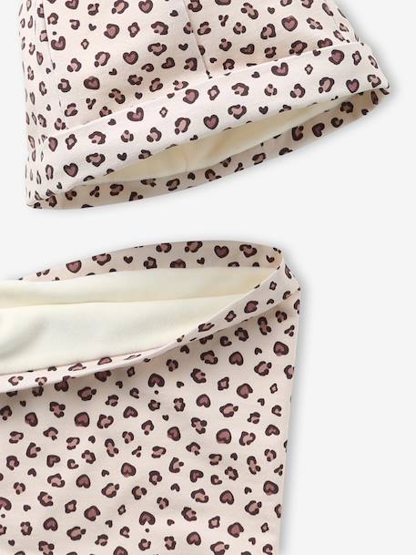 Ensemble fille bonnet et snood jersey beige 4 - vertbaudet enfant 