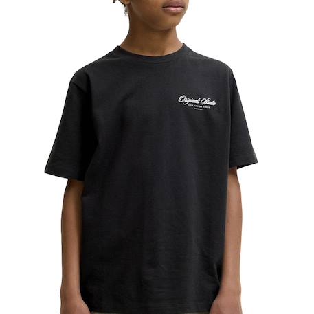 T-shirt manches courtes garçon dia Blanc+Noir 3 - vertbaudet enfant 