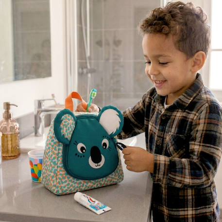 Trousse de toilette berlingos le koala Bleu, blanc, orange 5 - vertbaudet enfant 