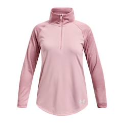 -T-shirt à manches longues demi-zip fille tech graphic half