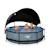 Piscine ø300x76cm avec voile d'ombrage et pompe filtrante Gris 6 - vertbaudet enfant 