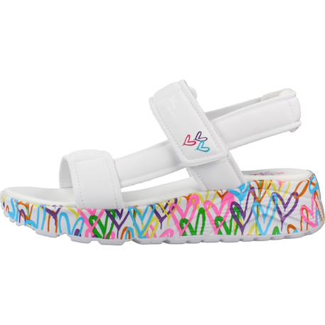 Sandales enfant fille Blanc wmn+Rose hpmt 2 - vertbaudet enfant 