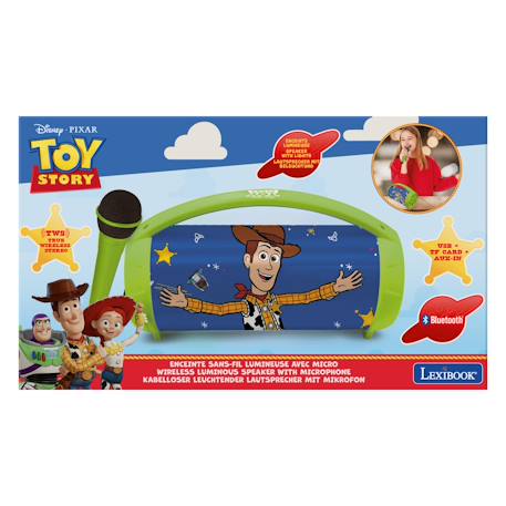 Enceinte bluetooth lumineuse avec micro toy story MULTICOLORE 3 - vertbaudet enfant 