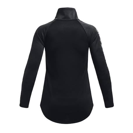 T-shirt à manches longues demi-zip fille tech graphic half Noir+Rose 2 - vertbaudet enfant 