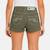 Short en jeans fille avec decor tressé Kaki+Marine+Rose 3 - vertbaudet enfant 