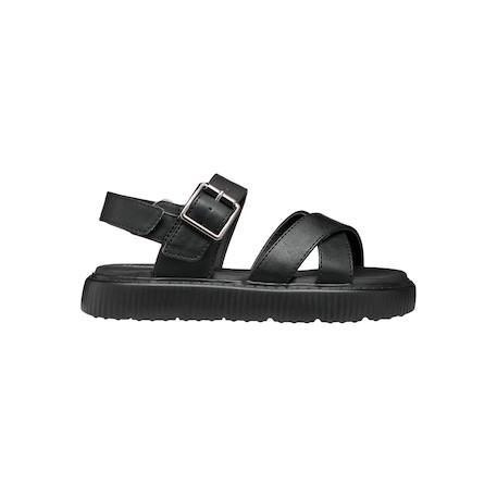 Sandales  à scratch Blanc+Noir 7 - vertbaudet enfant 